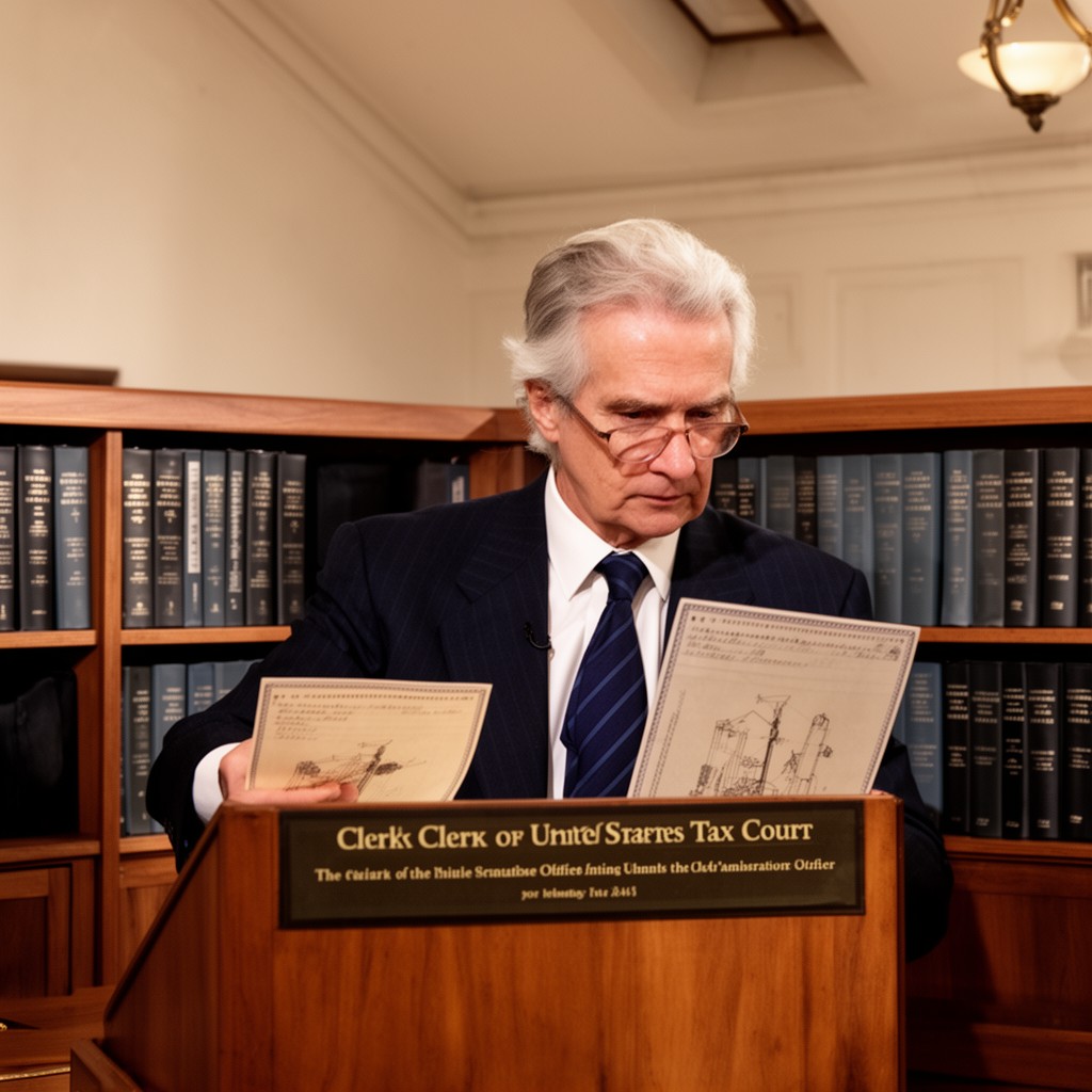 AI-generated illustration of Clerk of the United States Tax Court