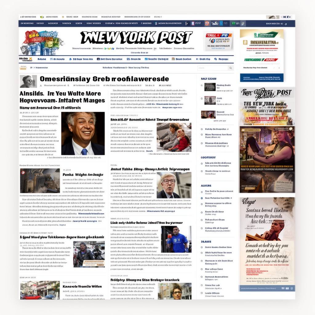 AI-generated illustration of New York Post