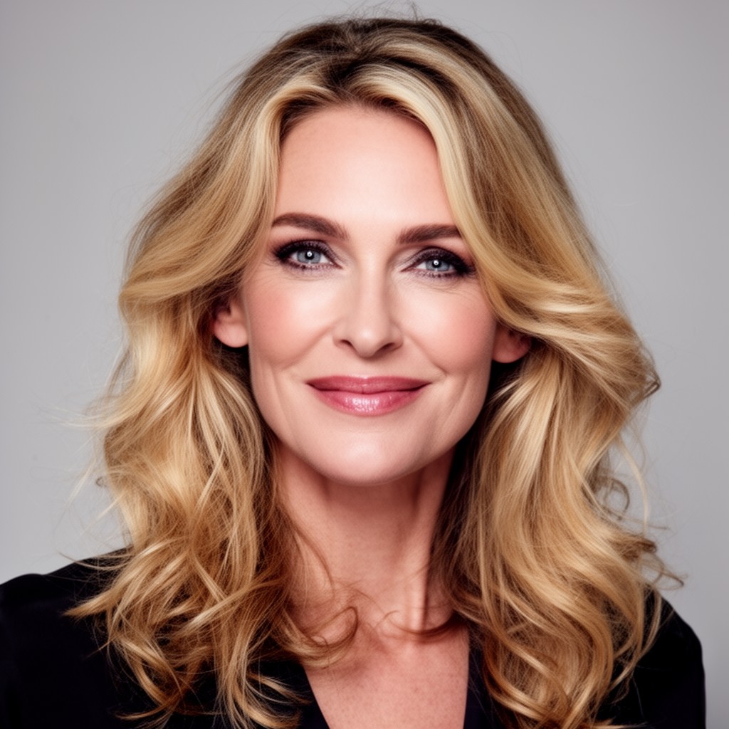 AI-generated illustration of Jerry Hall