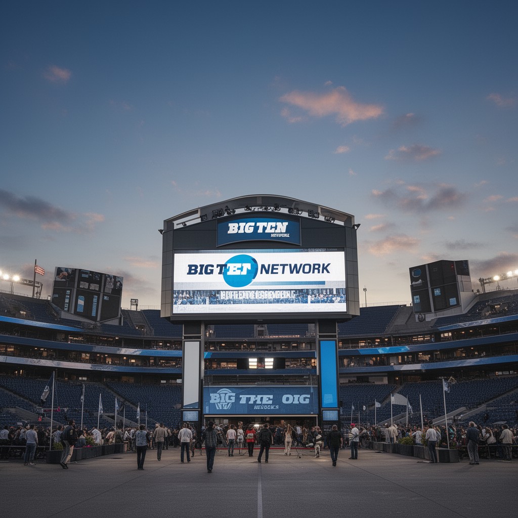 AI-generated illustration of Big Ten Network