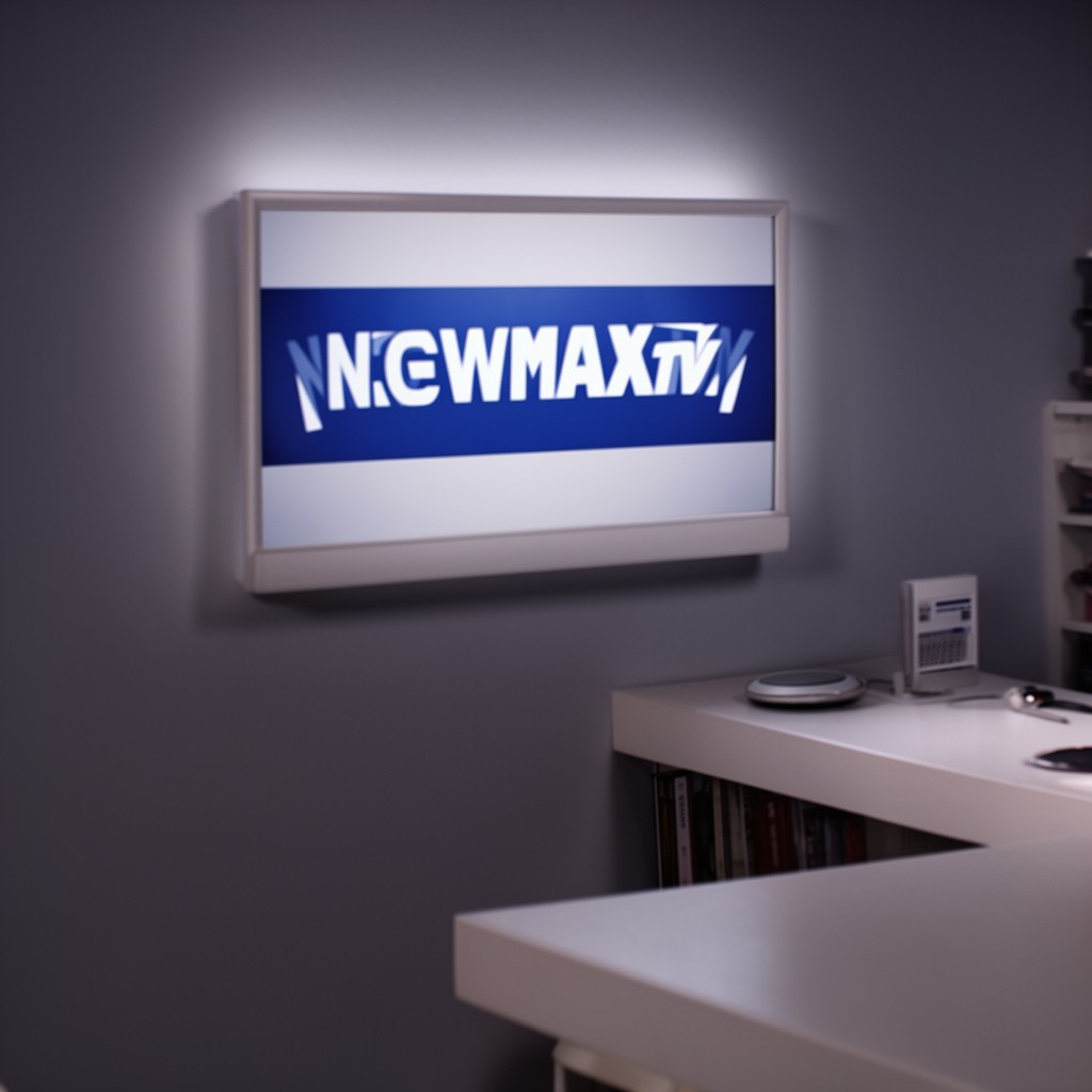AI-generated illustration of Newsmax TV