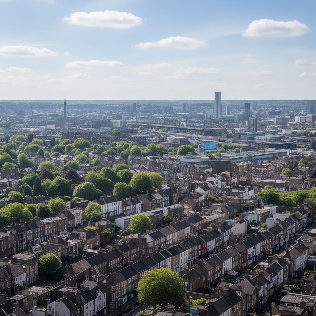 AI-generated illustration of London Borough of Lewisham