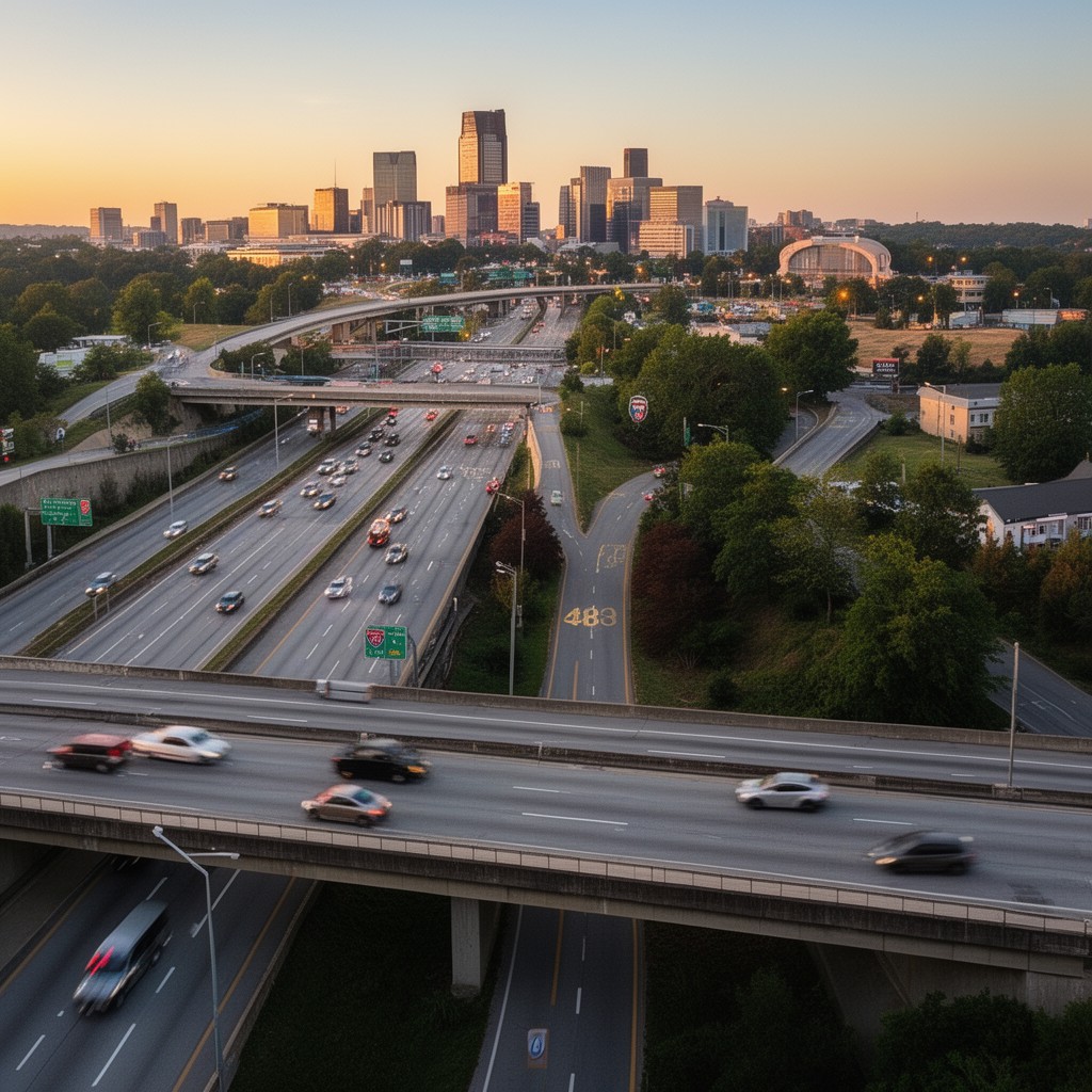 AI-generated illustration of Interstate 485