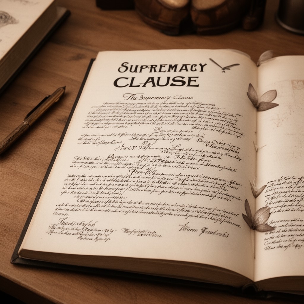 AI-generated illustration of Supremacy Clause