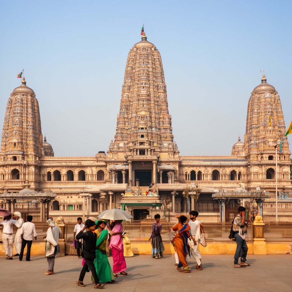 AI-generated illustration of Srirangam