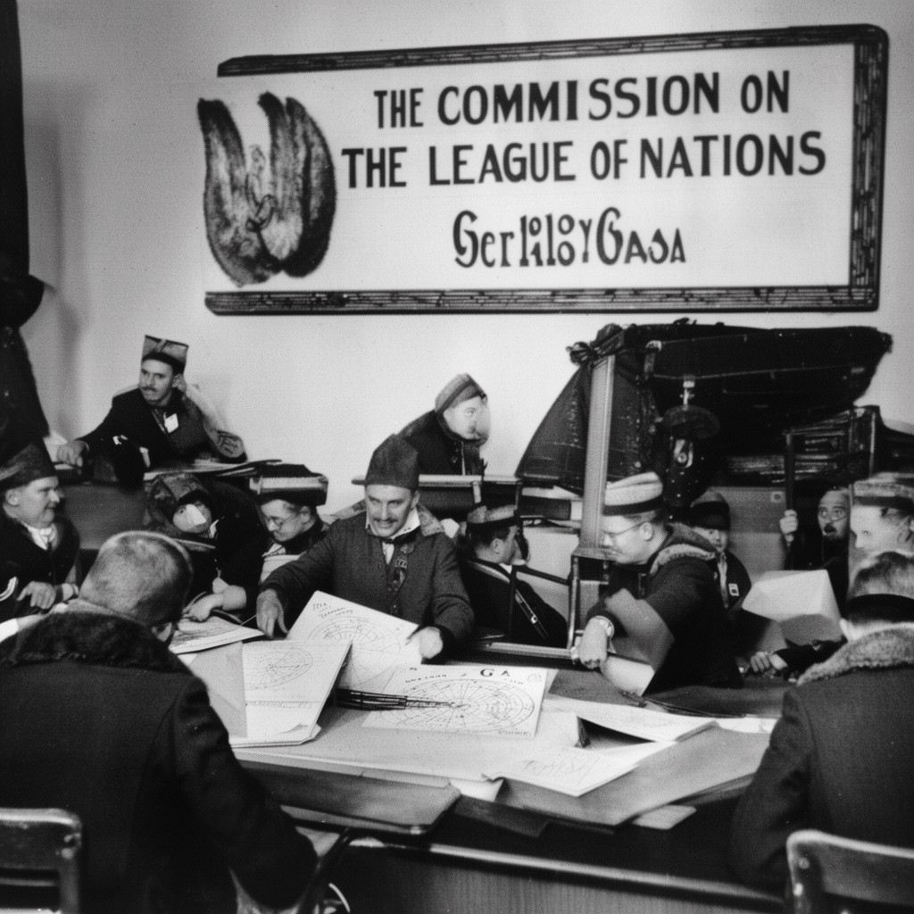 AI-generated illustration of Commission on the League of Nations