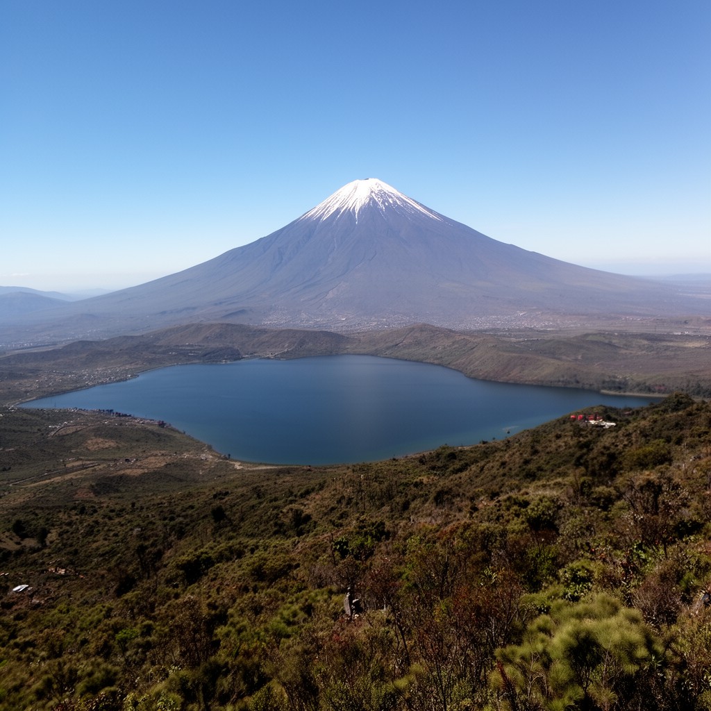 AI-generated illustration of Nevado de Toluca