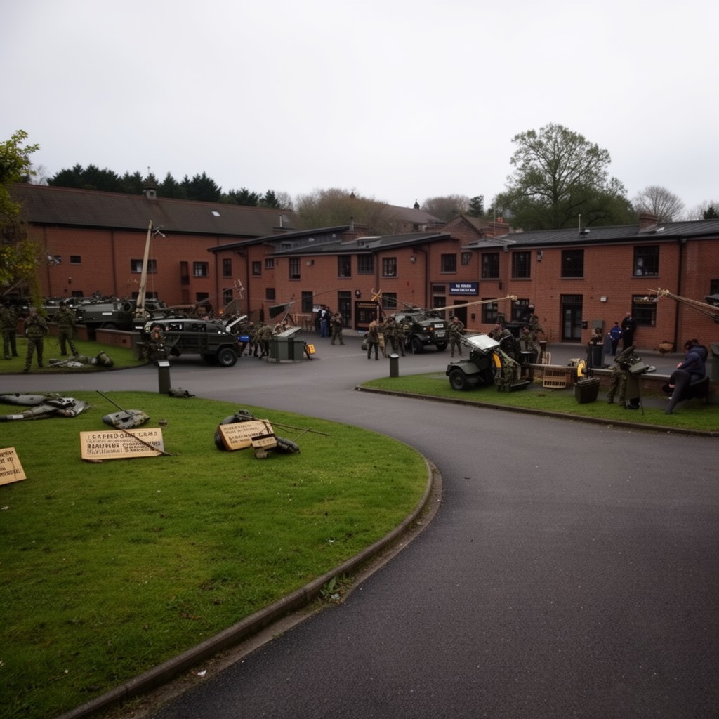 AI-generated illustration of Blandford Camp