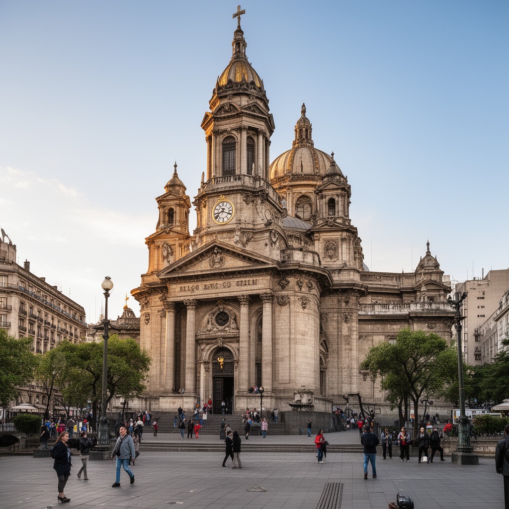 AI-generated illustration of Buenos Aires Metropolitan Cathedral
