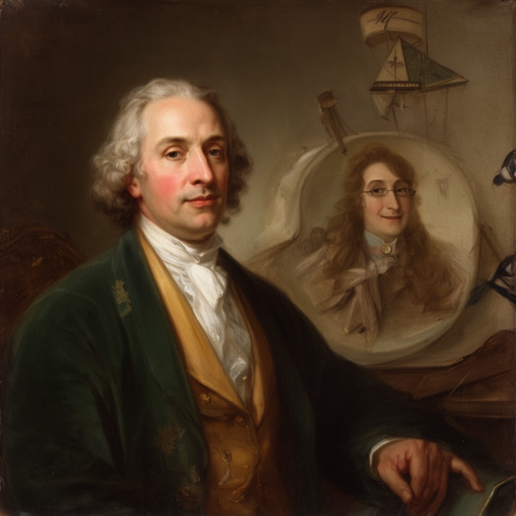 AI-generated illustration of British Enlightenment