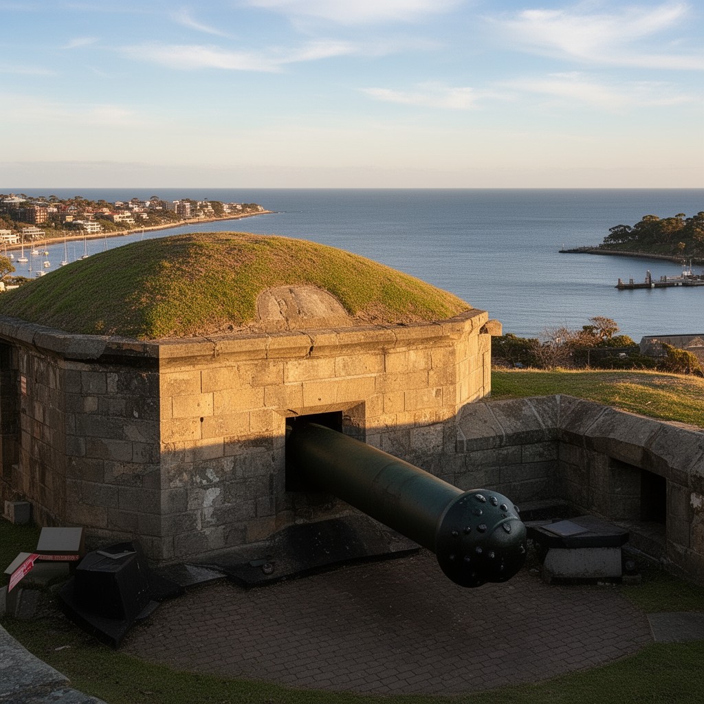 AI-generated illustration of Fort Scratchley