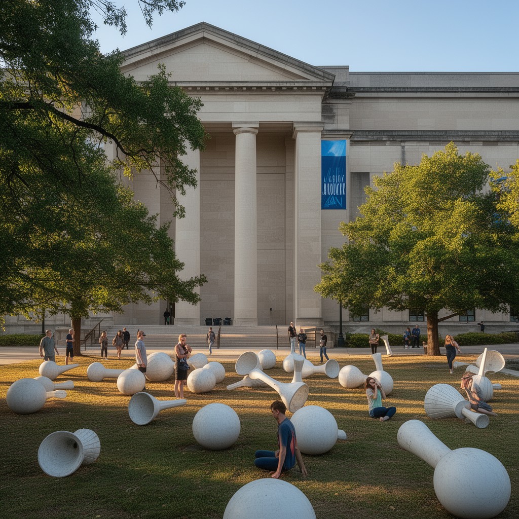 AI-generated illustration of Nelson-Atkins Museum of Art