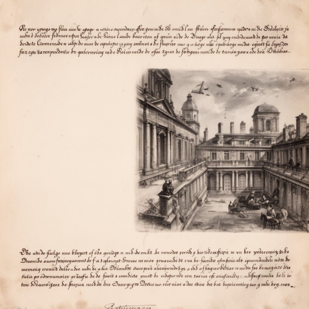 AI-generated illustration of University of Orléans