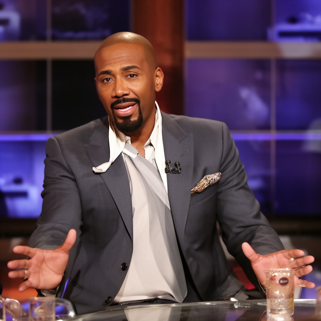 AI-generated illustration of Steve Harvey