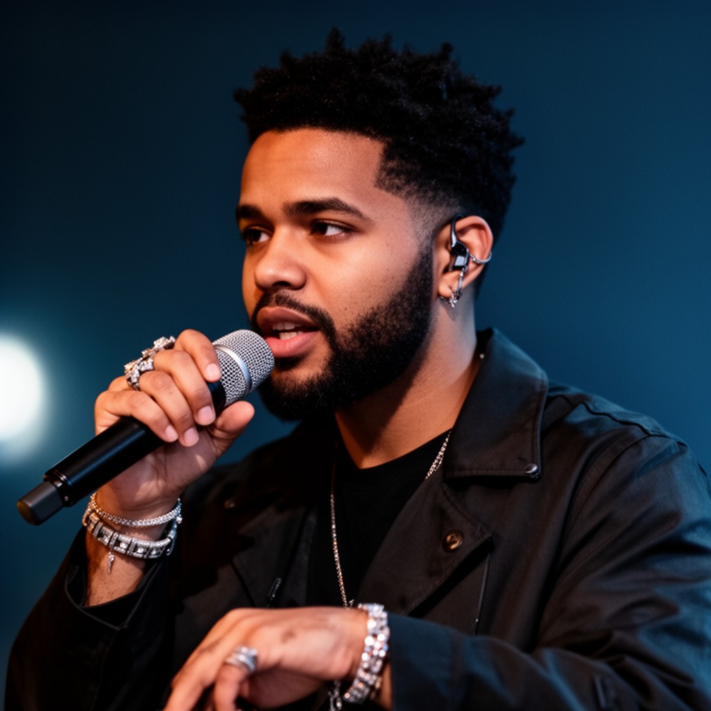 AI-generated illustration of The Weeknd