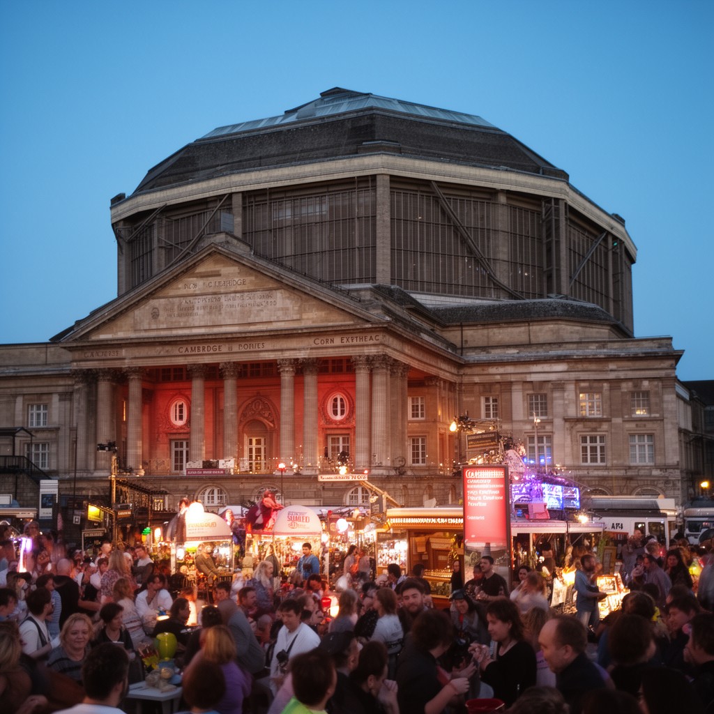 AI-generated illustration of Cambridge Corn Exchange