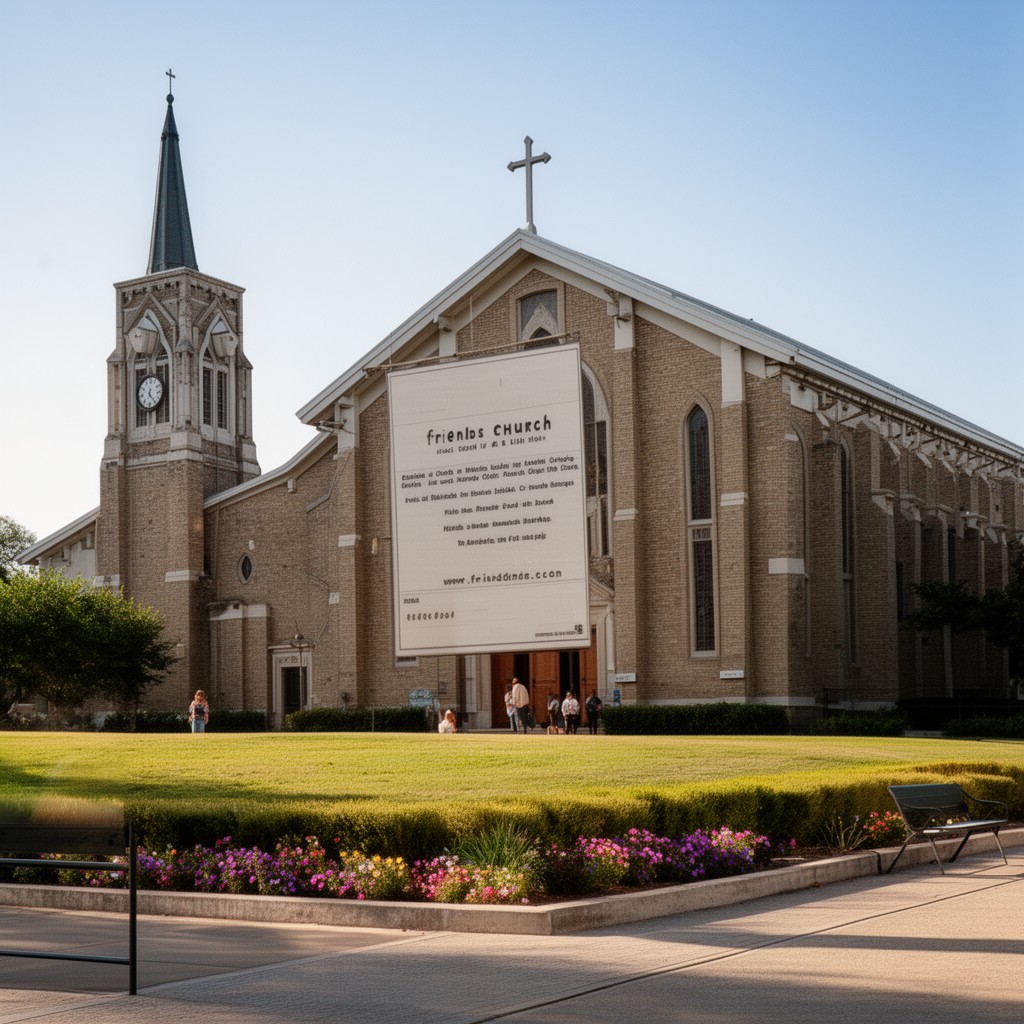 AI-generated illustration of Friends Church