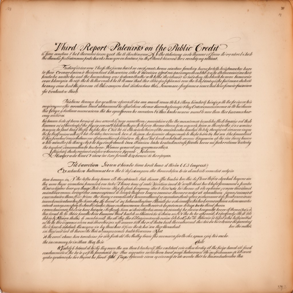 AI-generated illustration of Third Report on the Public Credit