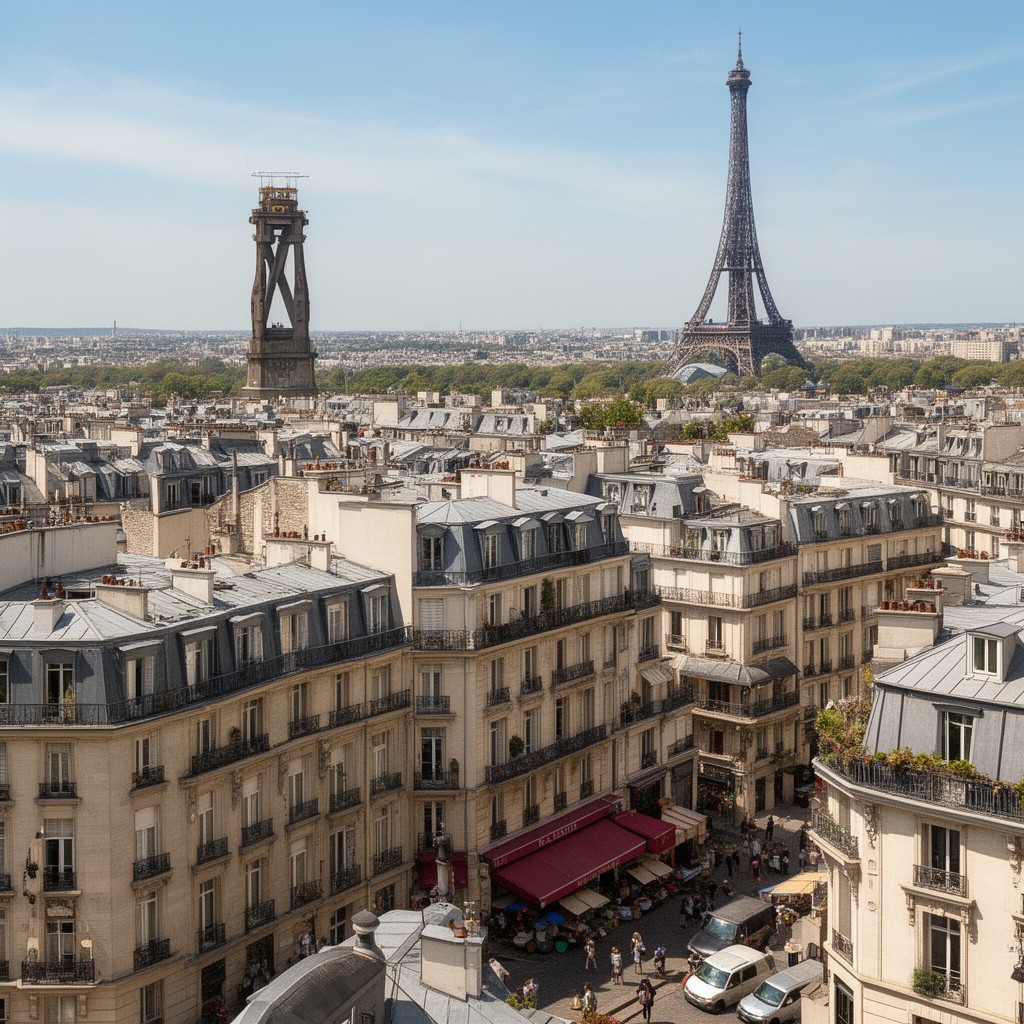 AI-generated illustration of 17th arrondissement of Paris