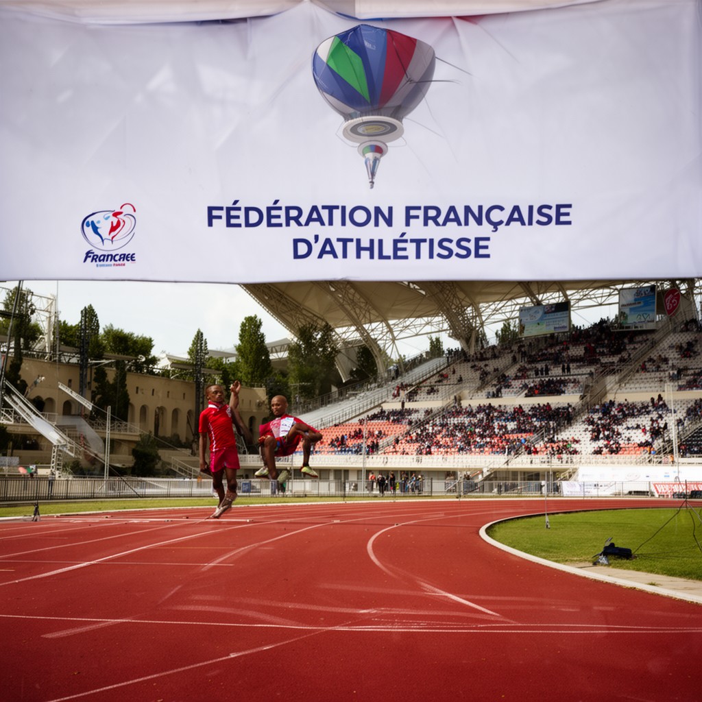 AI-generated illustration of Fédération Française d’Athlétisme