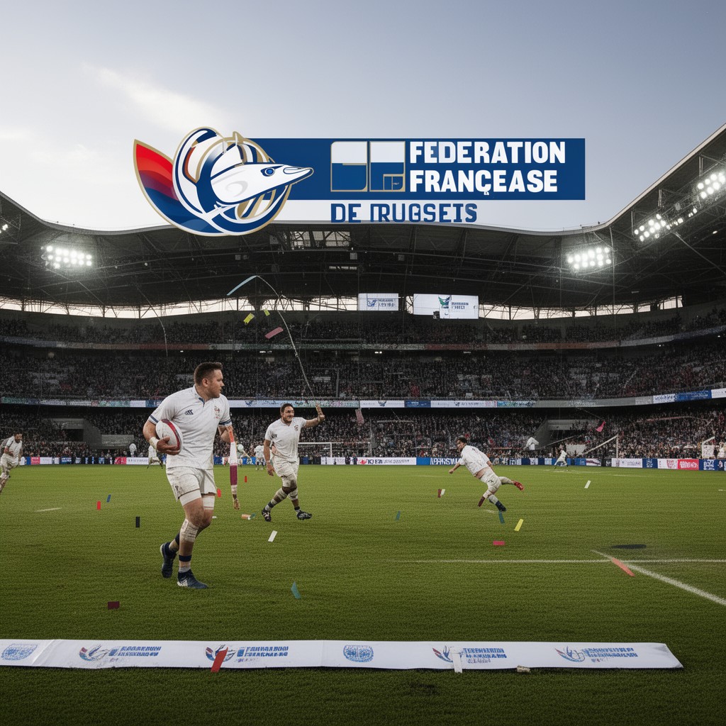 AI-generated illustration of Fédération Française de Rugby