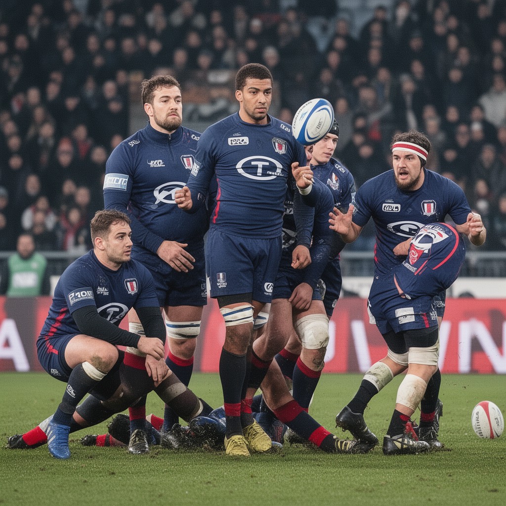 AI-generated illustration of Stade Français