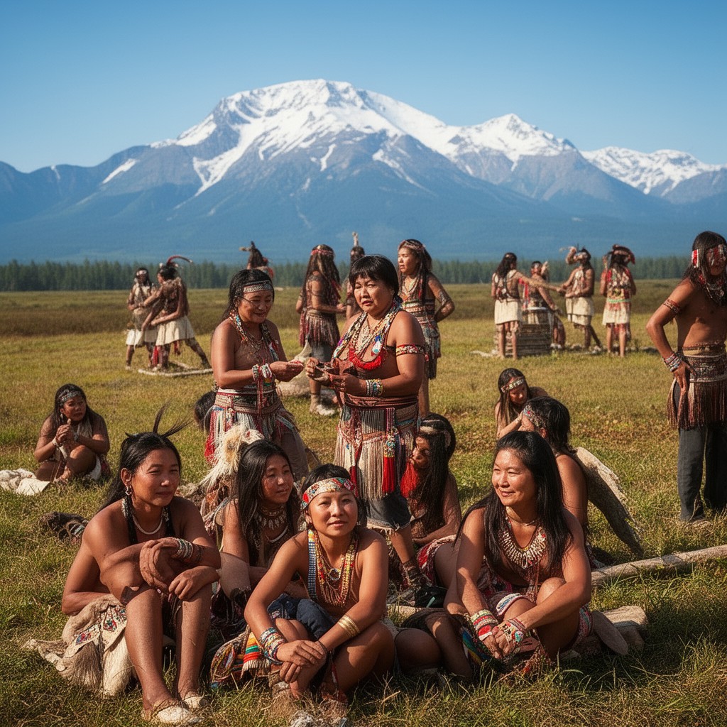 AI-generated illustration of Alaska Natives