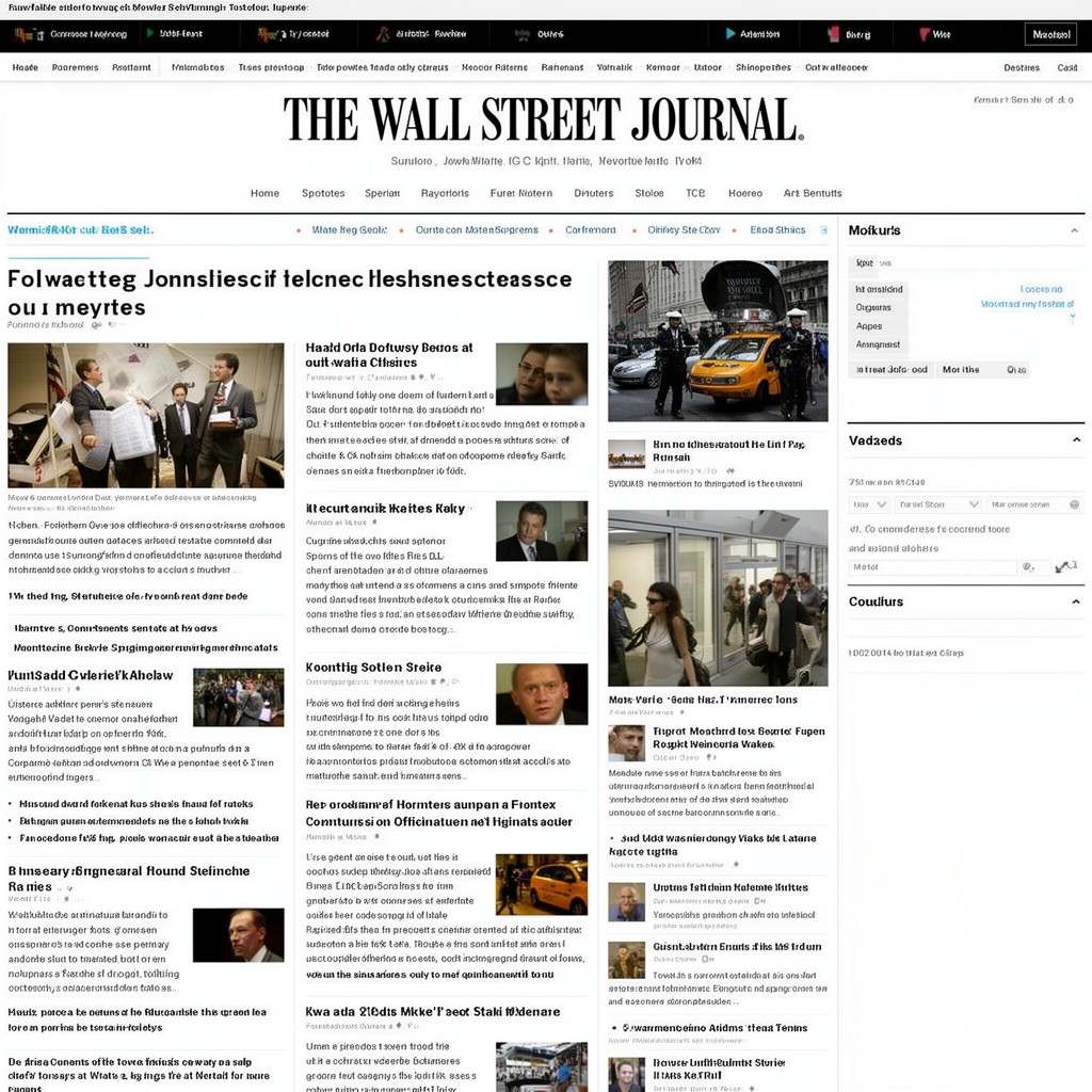 AI-generated illustration of The Wall Street Journal