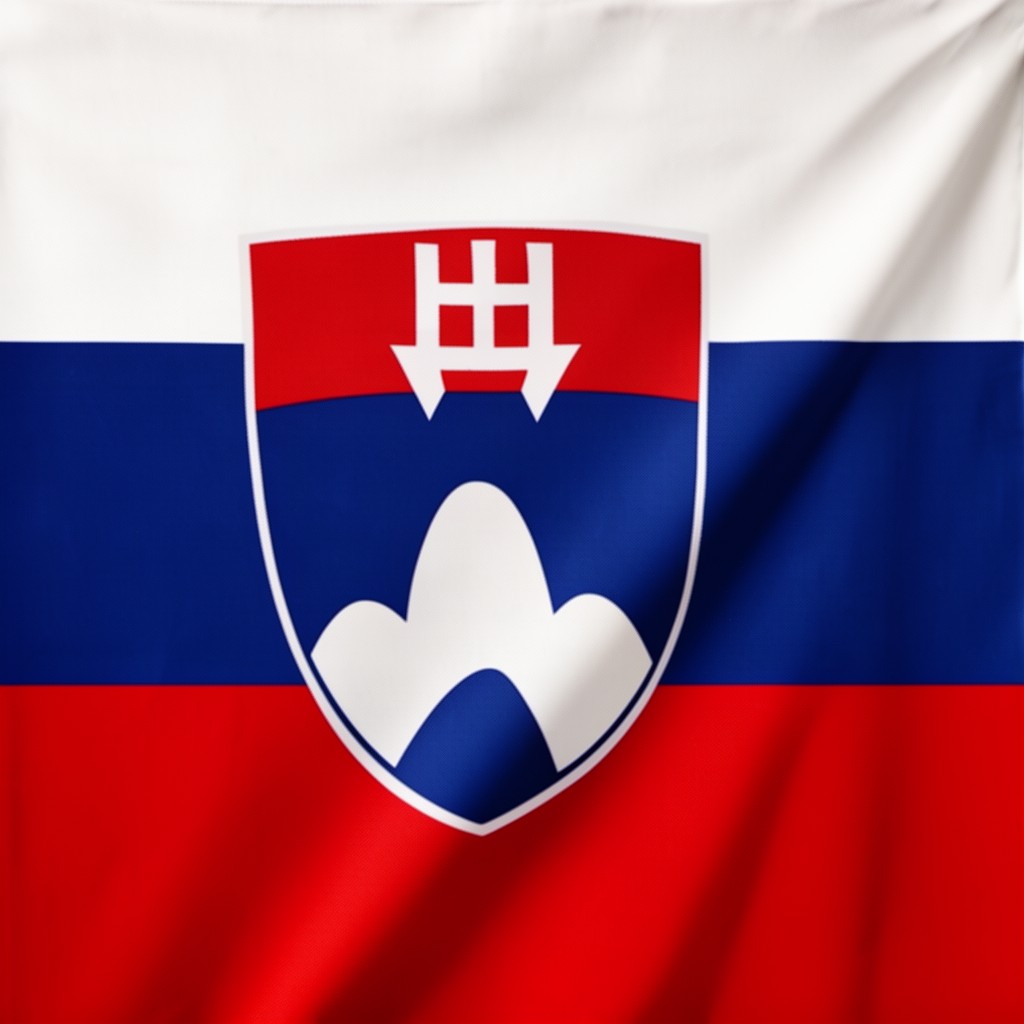 AI-generated illustration of flag of Slovakia