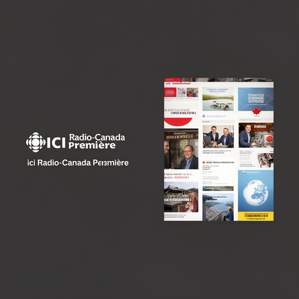 AI-generated illustration of Ici Radio-Canada Première