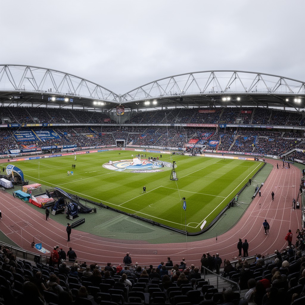 AI-generated illustration of Ullevi Stadium