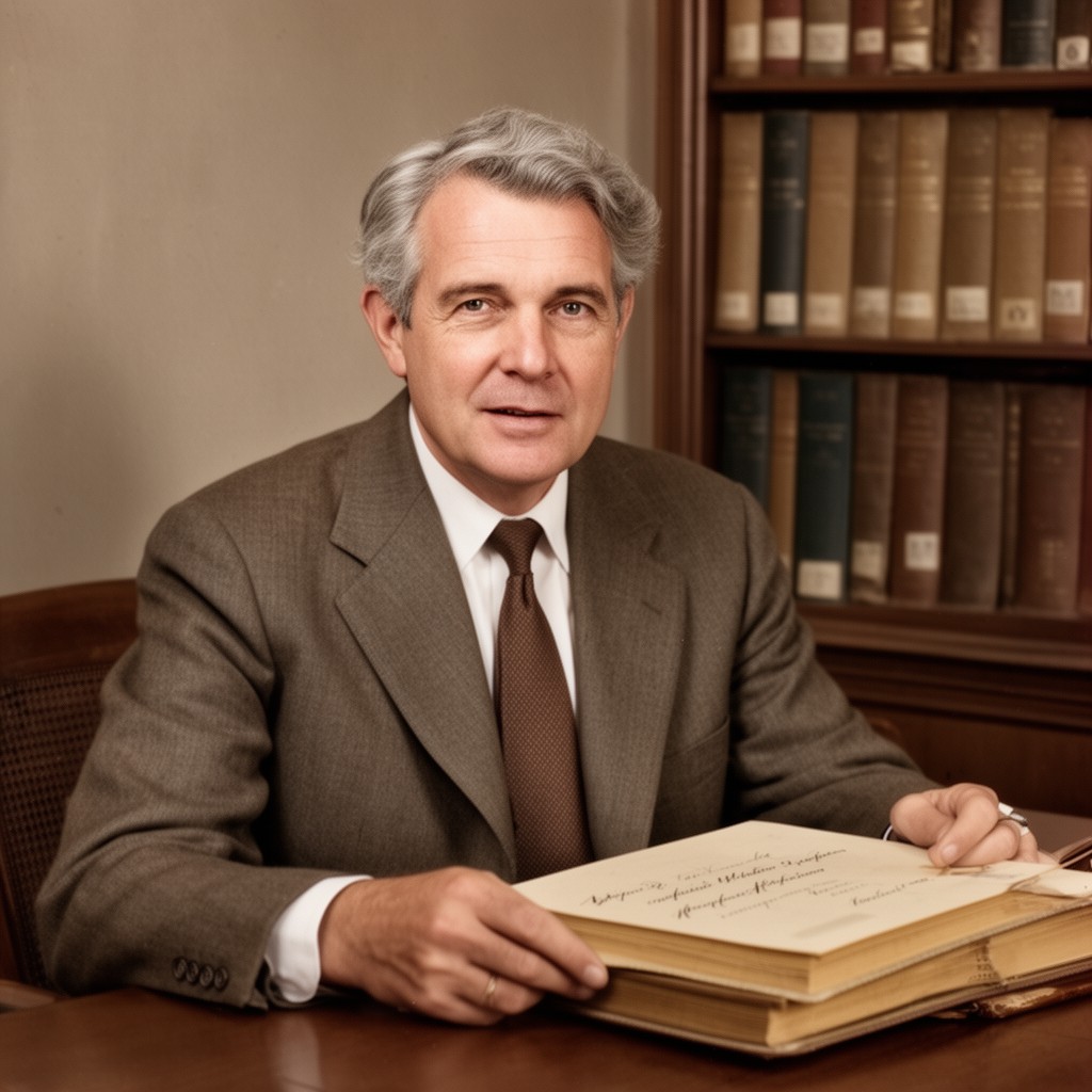 AI-generated illustration of John D. Newsome