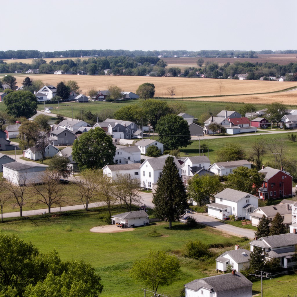 AI-generated illustration of Cedar County, Iowa