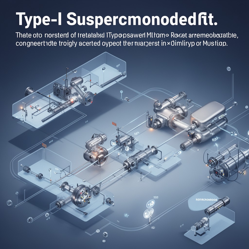AI-generated illustration of type-I superconductors
