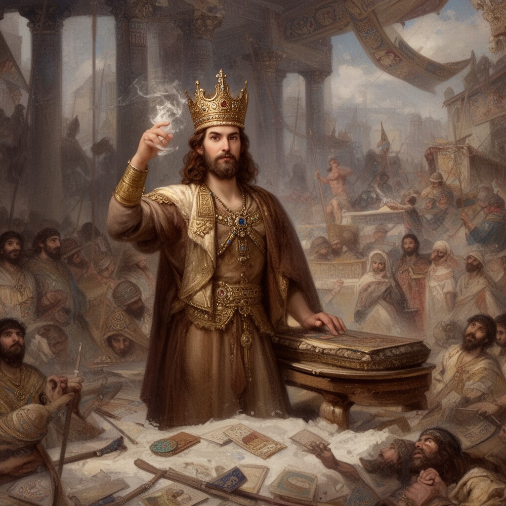 AI-generated illustration of King of Media