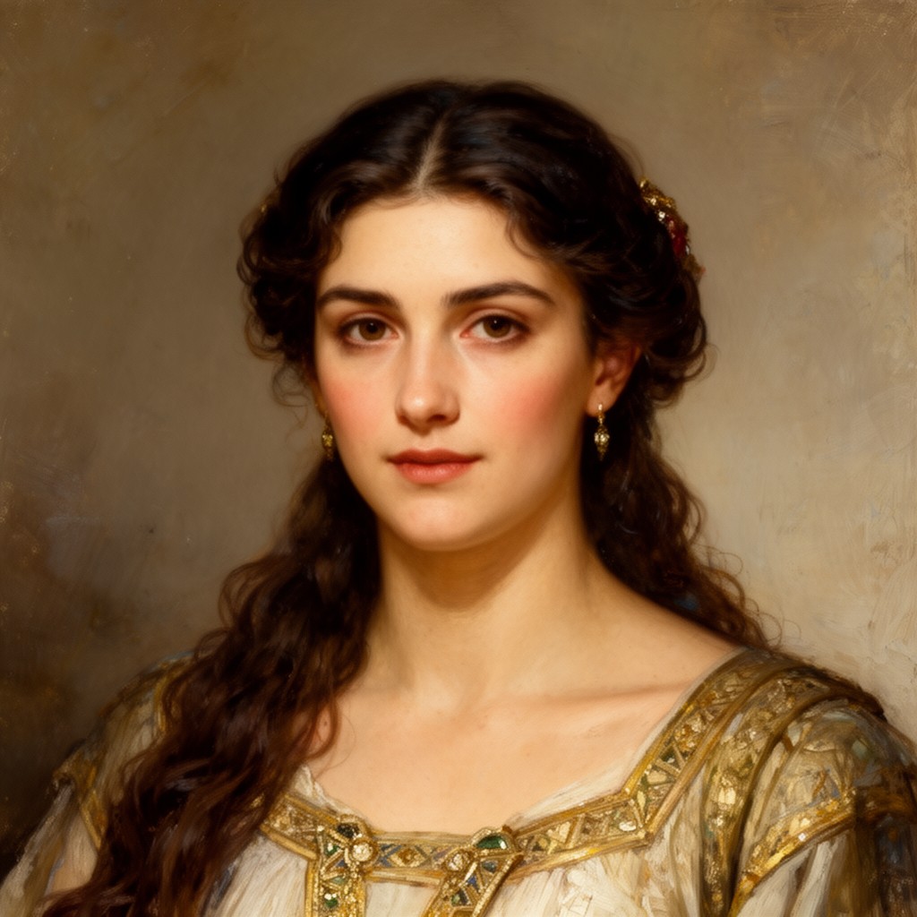 AI-generated illustration of Roxane