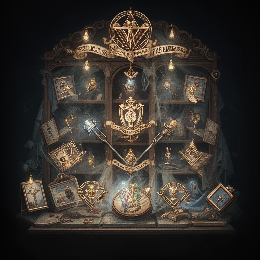 AI-generated illustration of Freemasons