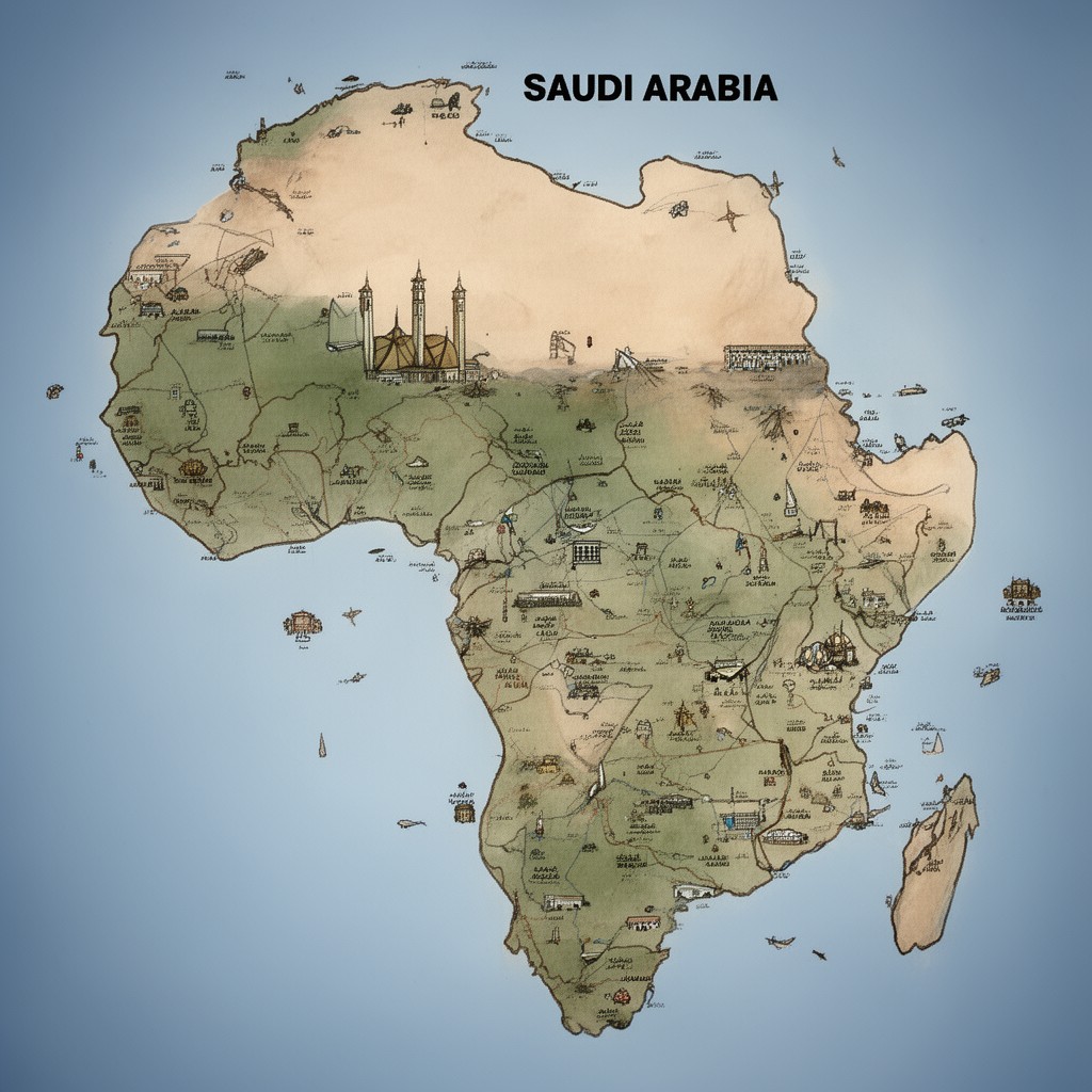 AI-generated illustration of Saudi Arabia