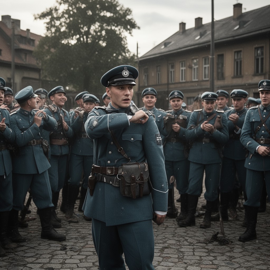 AI-generated illustration of Polish Police of the General Government