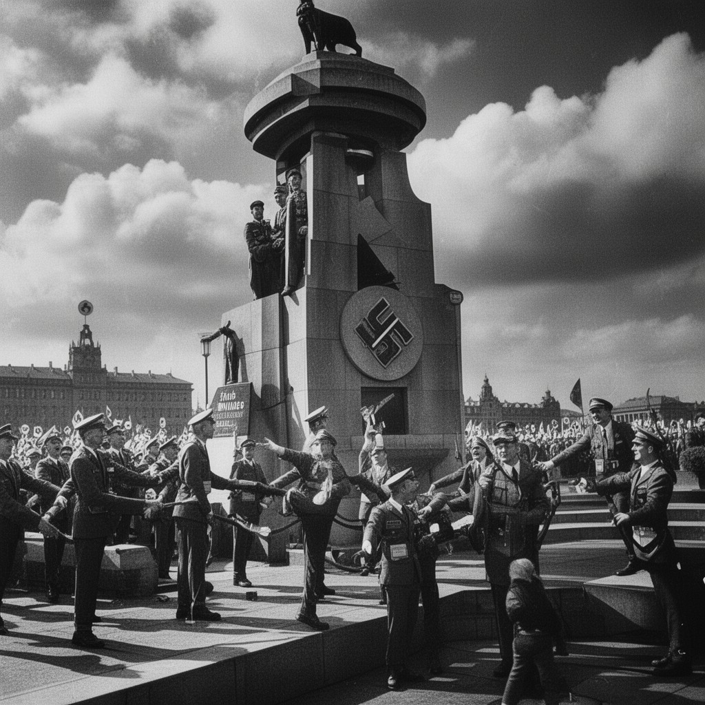 AI-generated illustration of Triumph des Willens