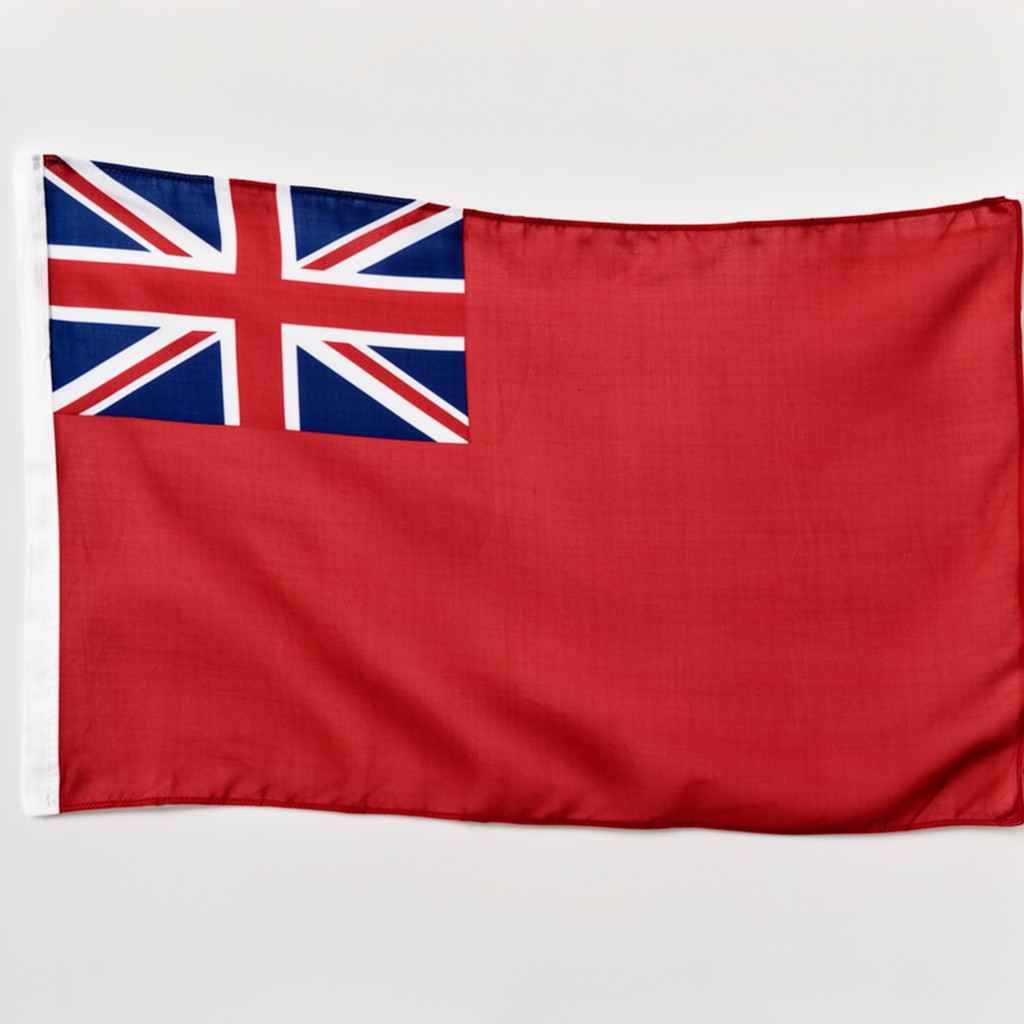 AI-generated illustration of British Red Ensign