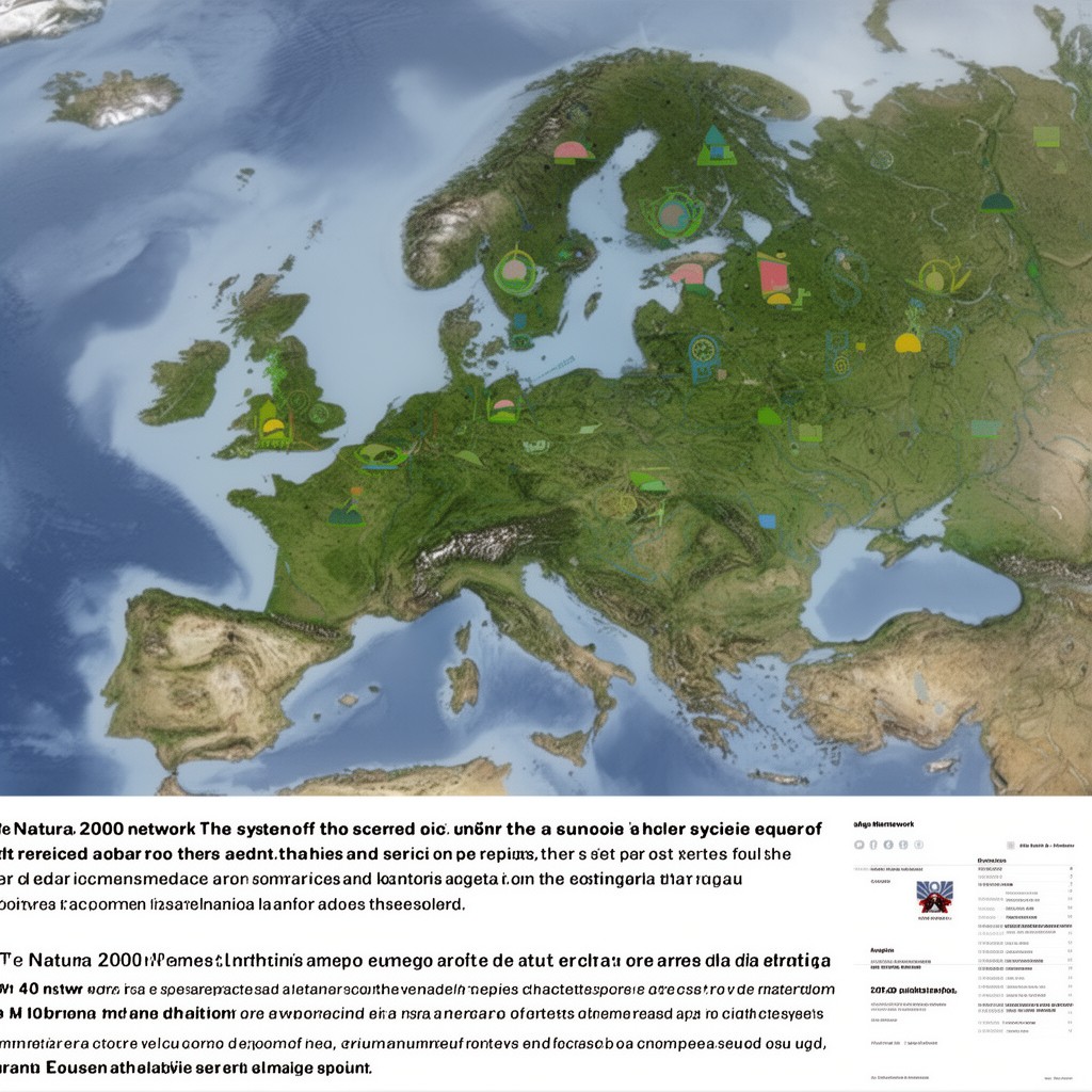 AI-generated illustration of Natura 2000 network