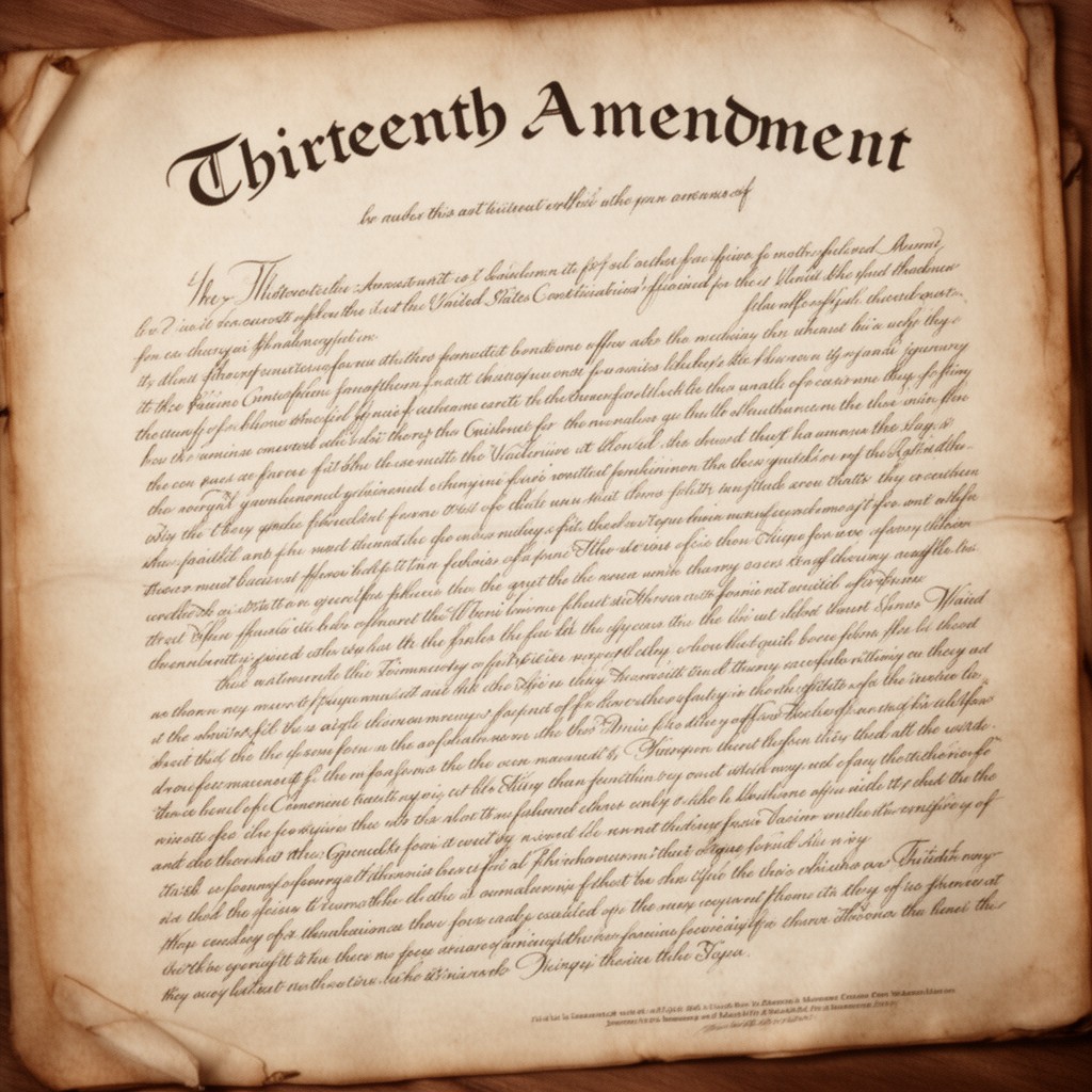 AI-generated illustration of Thirteenth Amendment