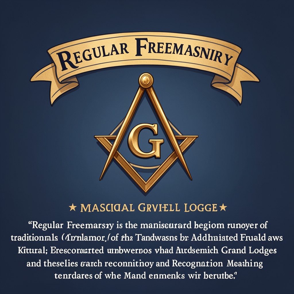 AI-generated illustration of Regular Freemasonry