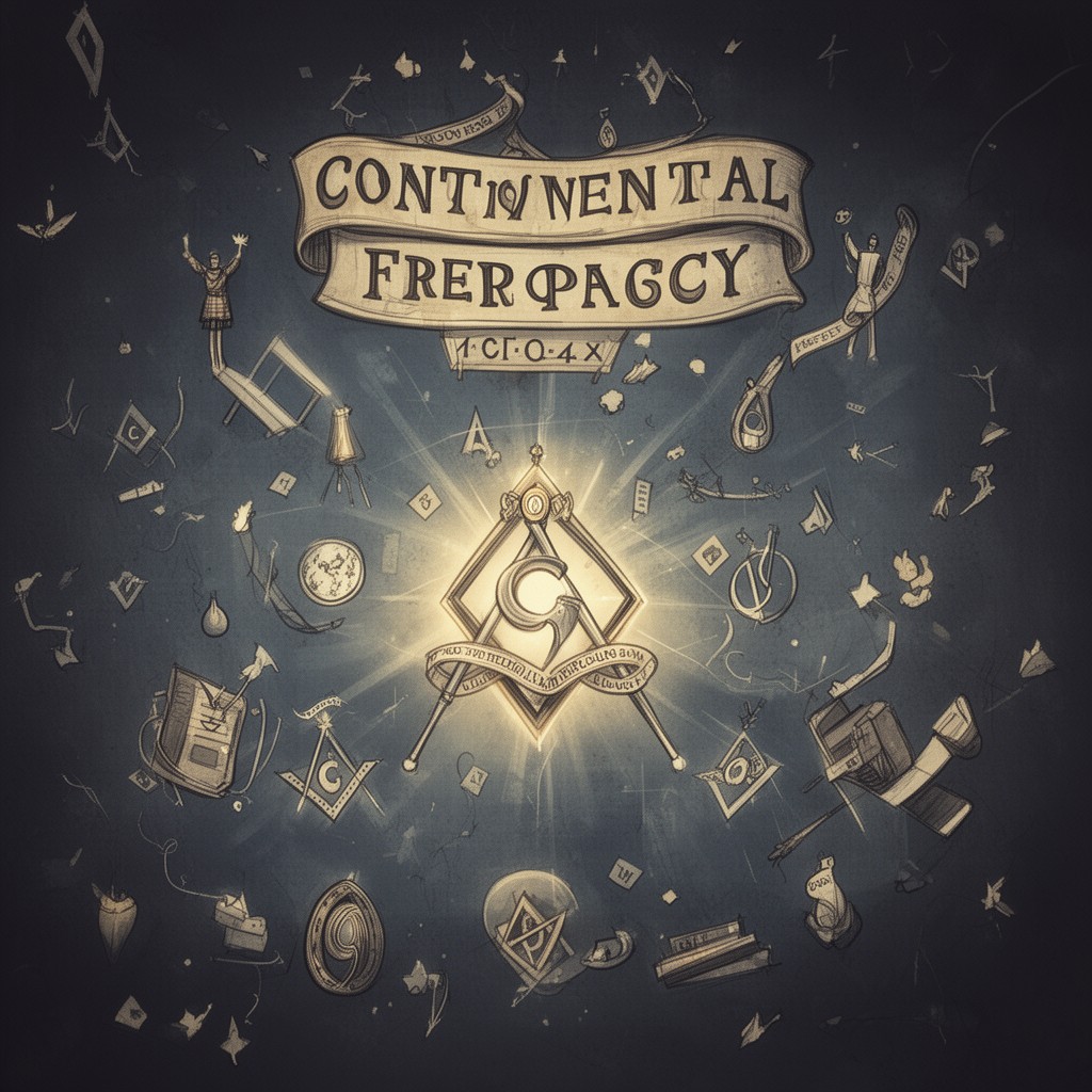 AI-generated illustration of Continental Freemasonry