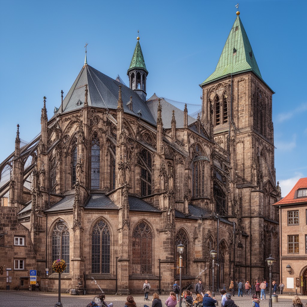 AI-generated illustration of Hildesheim Cathedral