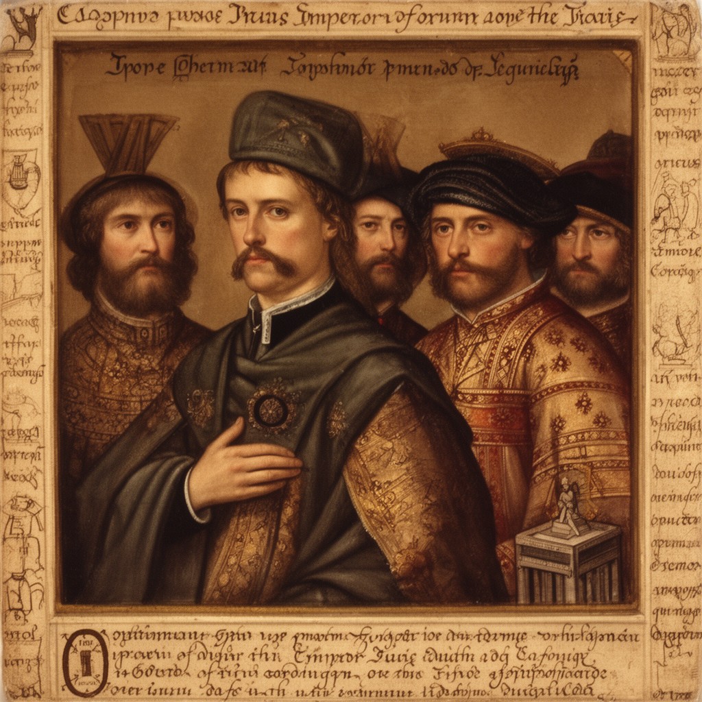 AI-generated illustration of Emperor Louis the Pious