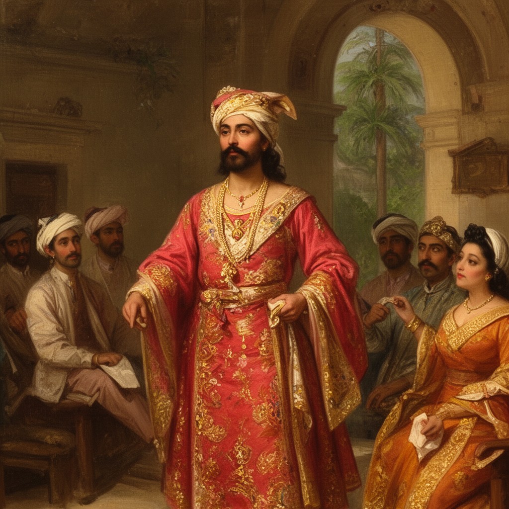 AI-generated illustration of Nawab of the Carnatic