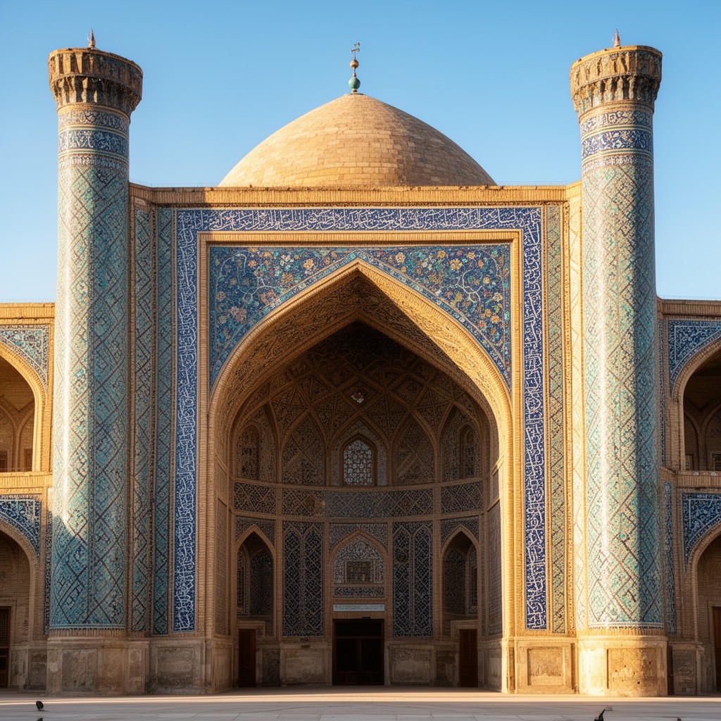AI-generated illustration of Timurid architecture