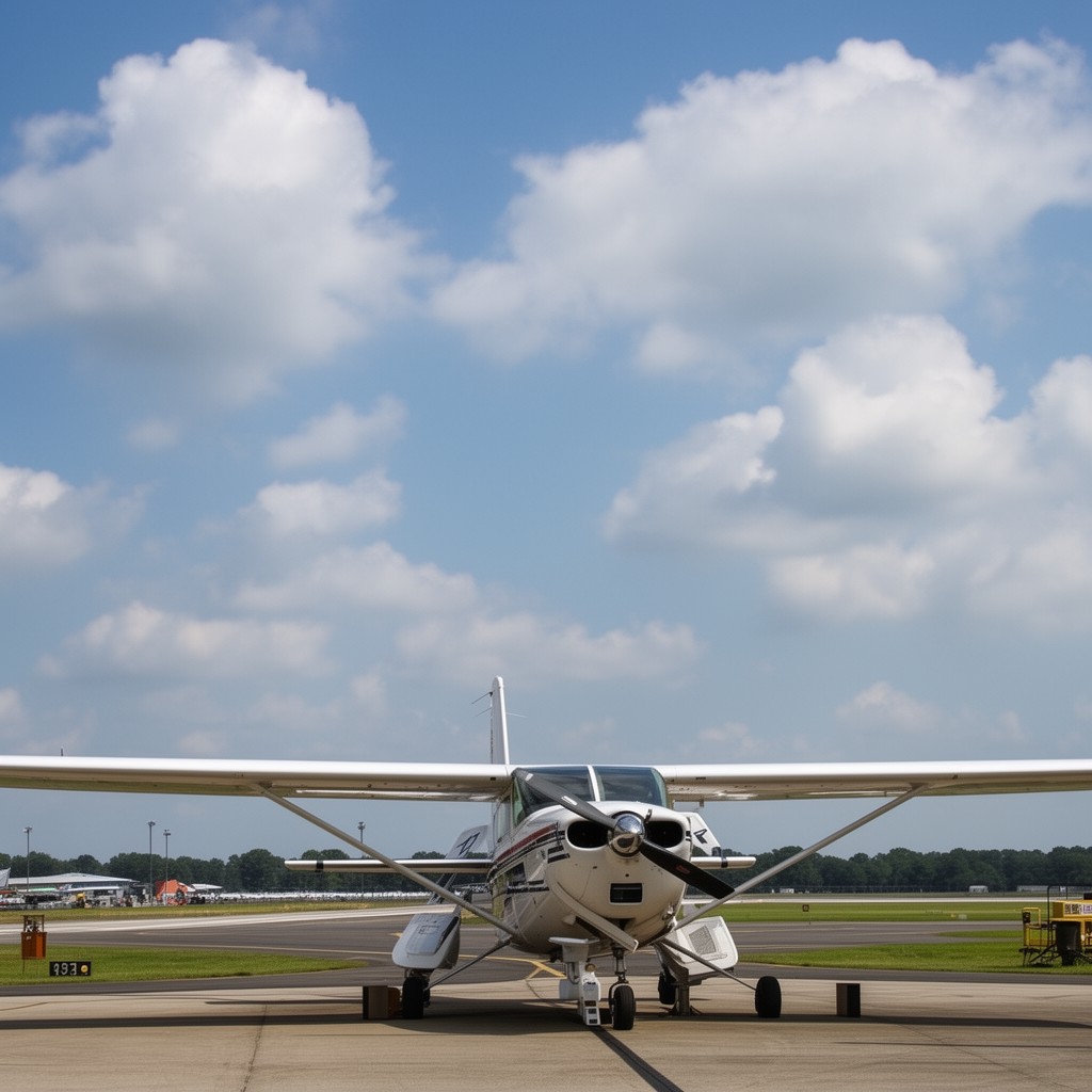 AI-generated illustration of Macon Downtown Airport